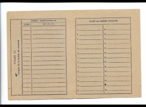 Y26862/ Carte Individuelle d`Alimentation - Titre 3021 1946 Frankreich