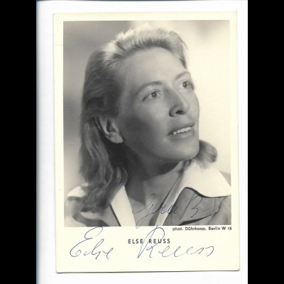 Y26892/ Schauspielerin Else Reuss Original Autogramm 