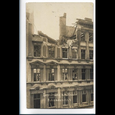 XX18288/ Berlin Revolution Foto AK 1919 Palisadenstraße 7 zerstört