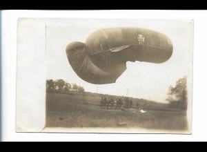 XX18293/ Fesselballon im Felde Foto Ak 1917 1. Weltkrieg