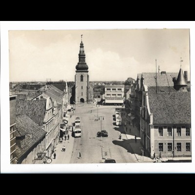 XX18453/ Insterburg Omnibusse Foto 23,5 x 17,5 cm Ostpreußen 30/40er Jahre