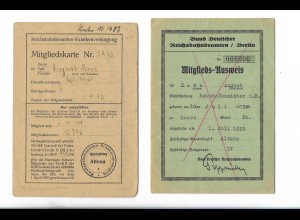 MM1256/ Mitgliedkarte Reichsbahnbeamten-Krankenversorgung 1926