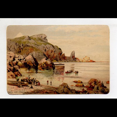Y12446/ Künstler AK Themistokles von Eckenbrecher: Torquay, Anstis Cove ca.1900
