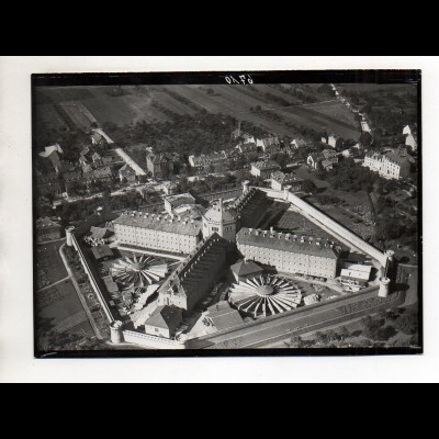 ZZ-0711/ Bruchsal Gefängnis Foto seltenes Luftbild ca.1935 18 x 13 cm