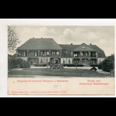 XX005419-239/ Ostseebad Boltenhagen O. Schwartz Pensionat AK 1904