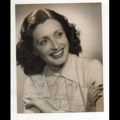 C3229/ Sängerin Rose Auril Foto mit Autogramm ca.1955