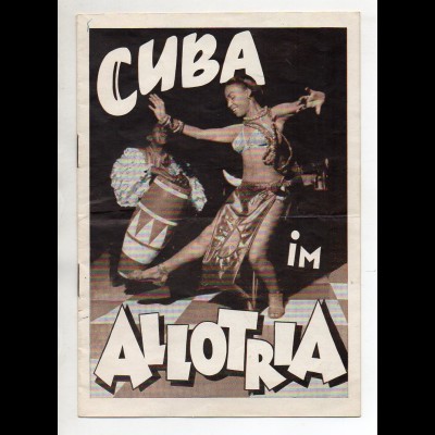 C3278/ Cuba im Allotria Programmheft Variete-Theater Hamburg St. Pauli 1949
