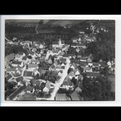 ZZ-0137/ Ringingen b. Erbach seltenes Foto Luftbild 1937 18 x 13 cm 