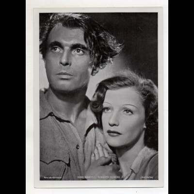 C3315/ Schauspieler Karl Martell + Kirsten Heiberg Ross Bild 18 x 13 cm ca.1935