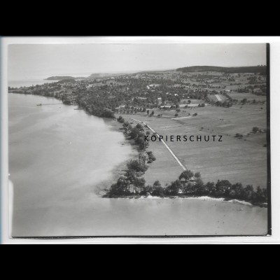 ZZ-0560/ Dingelsdorf bei Konstanz seltenes Foto Luftbild 1938 18 x 13 cm 