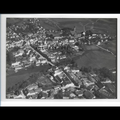 ZZ-1540/ Vilsbiburg Foto seltenes Luftbild 1938 18 x 13 cm