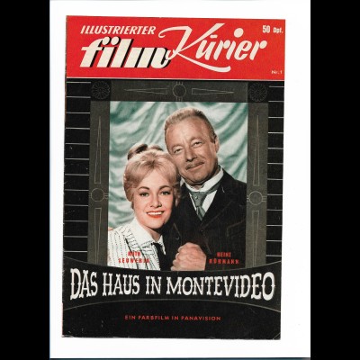 C3764/ Ill. Film-Kurier Filmprogramm Das Haus in Montevideo - Heinz Rühmann