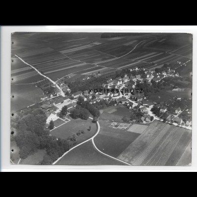 ZZ-0637/ Orsenhausen Schwendi seltenes Foto Luftbild 1937 18 x 13 cm 