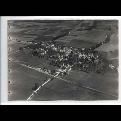 ZZ-0636/ Großschaffhausen Schwendi seltenes Foto Luftbild 1937 18 x 13 cm 