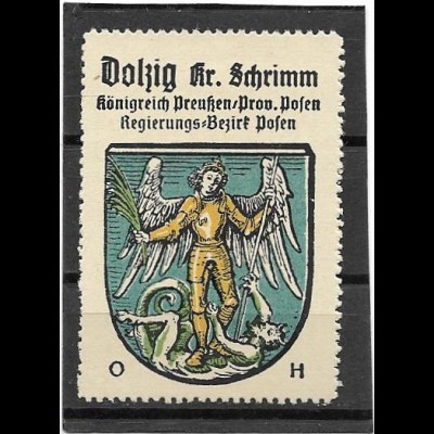 Y16696/ Reklamemarke Dolzig Krs. Schrimm Posen Wappen Kaffee Hag 