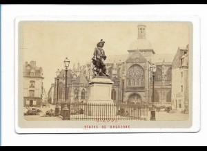 S2163/ CDV Foto Dieppe Statue des Duquesne ca.1870 ca.10,5 x 6,5 cm