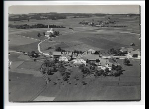 ZZ-1346/ Aitrang St. Alban Foto seltenes Luftbild 1936 18 x 13 cm 
