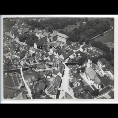 ZZ-1596/ Bad Wurzach Foto seltenes Luftbild 1938 18 x 13 cm
