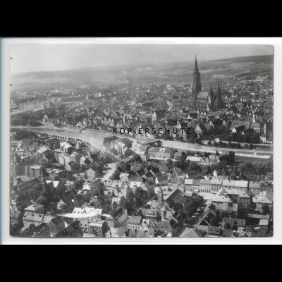 ZZ-1600/ Neu-Ulm Foto seltenes Luftbild ca.1938 18 x 13 cm