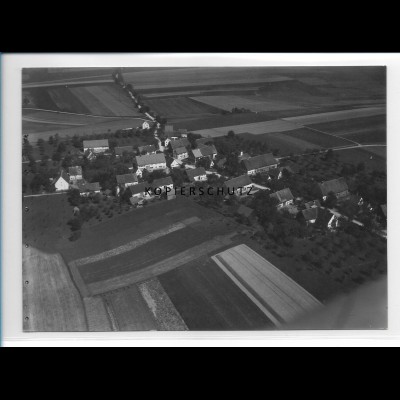 ZZ-1788/ Eichbühl bei Erlenmoos Foto seltenes Luftbild 1937 18 x 13 cm 