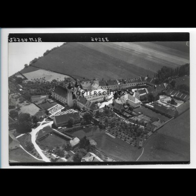 ZZ-1848/ Kloster Au am Inn Foto seltenes Luftbild 1938 18 x 13 cm