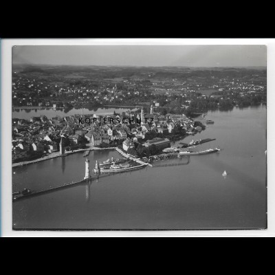 ZZ-1913/ Schachen b. Lindau am Bodensee Foto seltenes Luftbild 1935 18 x 13 cm