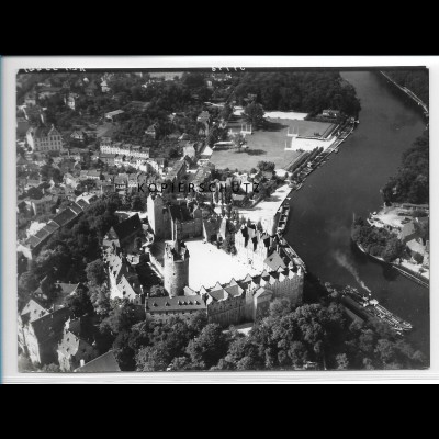 ZZ-2527/ Bernburg Foto seltenes Luftbild 1938 18 x 13 cm 