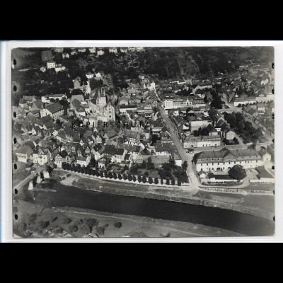 ZZ-2661/ Diez a.d. Lahn Foto seltenes Luftbild ca.1938 18 x 13 cm 