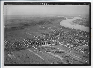 ZZ-2805/ Nierstein Foto seltenes Luftbild ca.1935 18 x 13 cm