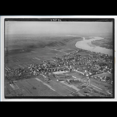 ZZ-2805/ Nierstein Foto seltenes Luftbild ca.1935 18 x 13 cm