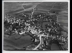 ZZ-3187/ Burgheim Foto seltenes Luftbild 1937 18 x 13 cm