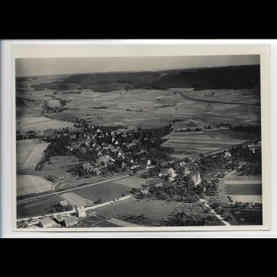 ZZ-3328/ Satteldorf bei Crailsheim Foto seltenes Luftbild ca.1938 18 x 13 cm