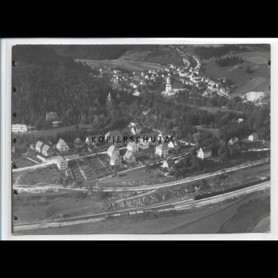 ZZ-3447/ Herrlingen Foto seltenes Luftbild 1936 18 x 13 cm