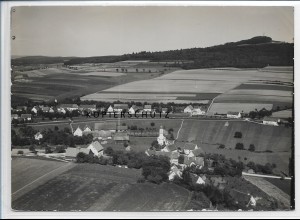 ZZ-3814/ Göffingen bei Unlingen Foto seltenes Luftbild 1935 18 x 13 cm