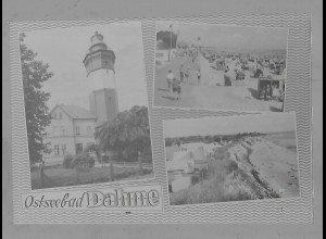Neg5852/ Ostseebad Dahme Leuchtturm altes Negativ 50er Jahre
