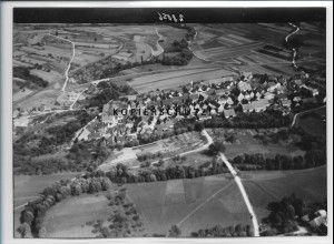 ZZ-3764/ Biberehren Foto seltenes Luftbild ca. 1938 18 x 13 cm