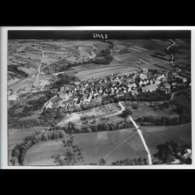 ZZ-3764/ Biberehren Foto seltenes Luftbild ca. 1938 18 x 13 cm