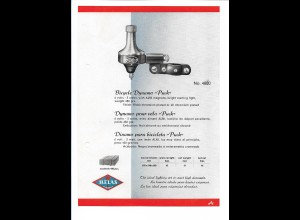 C4040/ MELAS Fahrrad Dynamo Puck altes Werbeblatt 20,5 x 14,5 cm Reklame