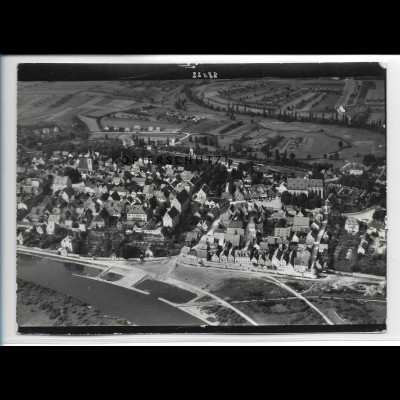 ZZ-4491/ Haßfurt Foto seltenes Luftbild 1937 18 x 13 cm