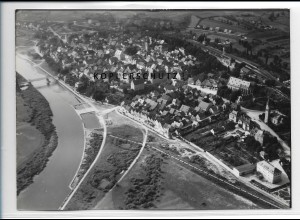 ZZ-4347/ Haßfurt Foto seltenes Luftbild ca.1936 18 x 13 cm