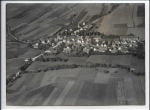 ZZ-4388/ Lohr bei Insingen Foto seltenes Luftbild ca.1938 18 x 13 cm