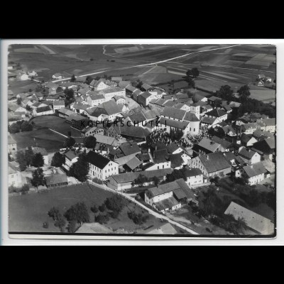 ZZ-4094/ Ruhmannsfelden bei Regen Foto seltenes Luftbild 1937 18 x 13 cm