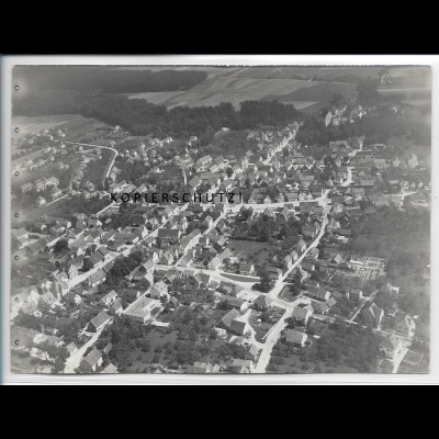 ZZ-4435/ Illertissen Foto seltenes Luftbild 1937 18 x 13 cm