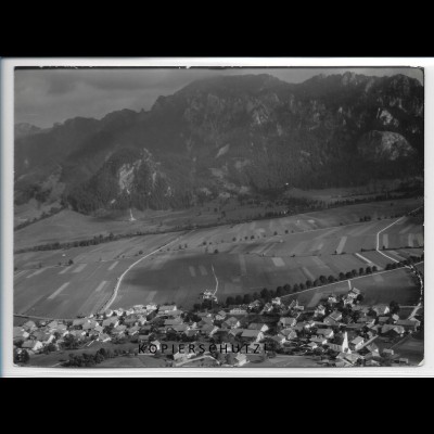 ZZ-4517/ Schwangau bei Füssen Foto seltenes Luftbild 1939 18 x 13 cm