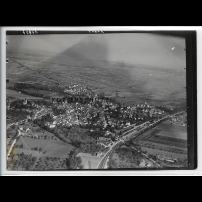 ZZ-4575/ Ditzingen bei Stuttgart Foto seltenes Luftbild ca.1936 18 x 13 cm