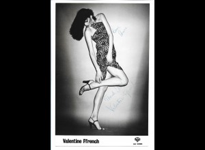 C4274/ Sängerin Valentine Ffrench Original Autogramm Foto 25 x 16,5 cm ca.1978