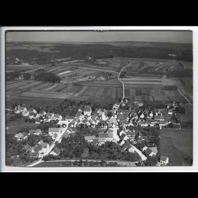 ZZ-4616/ Hayingen Foto seltenes Luftbild 1935 18 x 13 cm