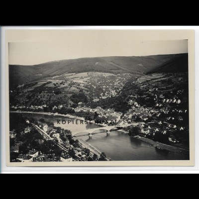 ZZ-4704/ Ziegelhausen b. Heidelberg Foto seltenes Luftbild ca.1935 18 x 13 cm