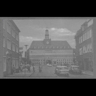 Neg6105/ Emden Rathaus Autos altes Negativ 60er Jahre