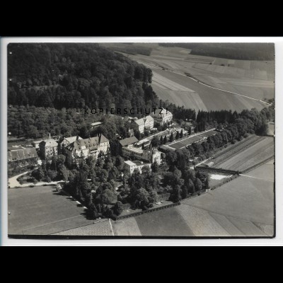 ZZ-5095/ Jordanbad bei Biberach Foto seltenes Luftbild ca. 1936 18 x 13 cm